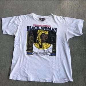 Vintage The Beautiful Black Woman Tee Shirt size M